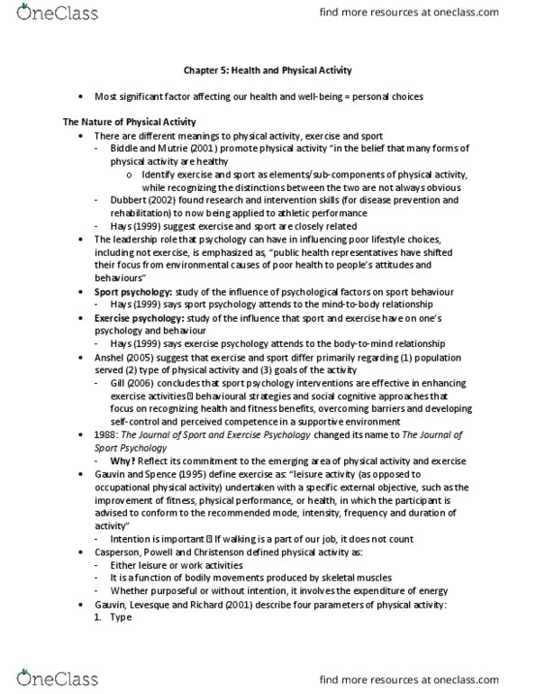 Psychology 2036A/B Chapter Notes - Chapter 5: Soltyrei, Framingham Heart Study, Anxiolytic thumbnail