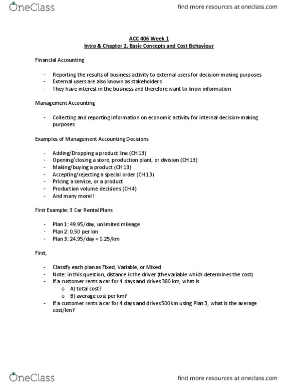 ACC 406 Lecture Notes - Lecture 1: Dropped A Tuning, Income Statement, Bell Canada thumbnail