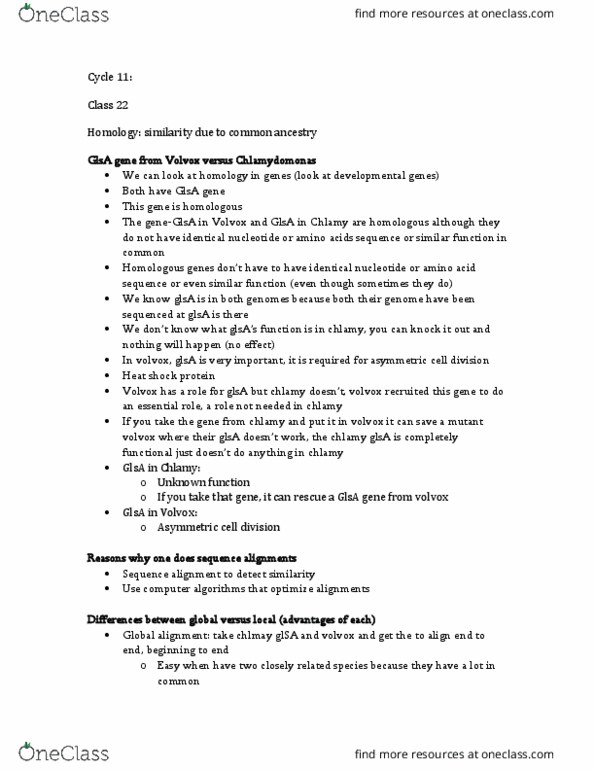 Biology 1002B Lecture Notes - Lecture 11: Opsin, Protein Structure, Hemoglobin thumbnail