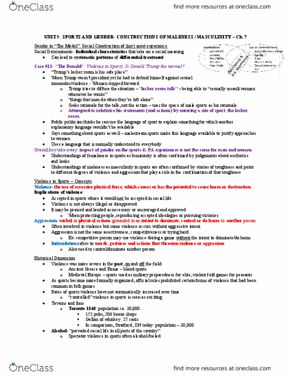 Kinesiology 2250A/B Lecture Notes - Lecture 5: Quasi, Fighting In Ice Hockey, Physical Fitness thumbnail