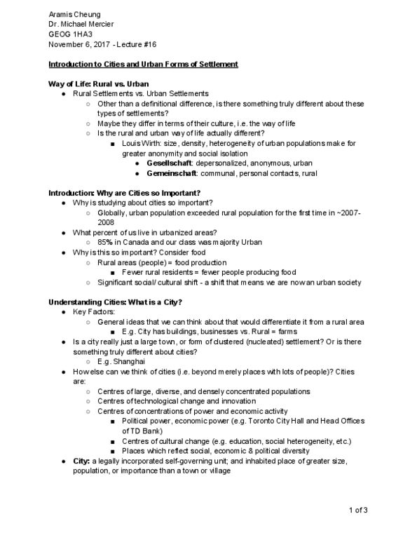 GEOG 1HA3 Lecture 16: Lecture 16 - November 6, 2017 thumbnail