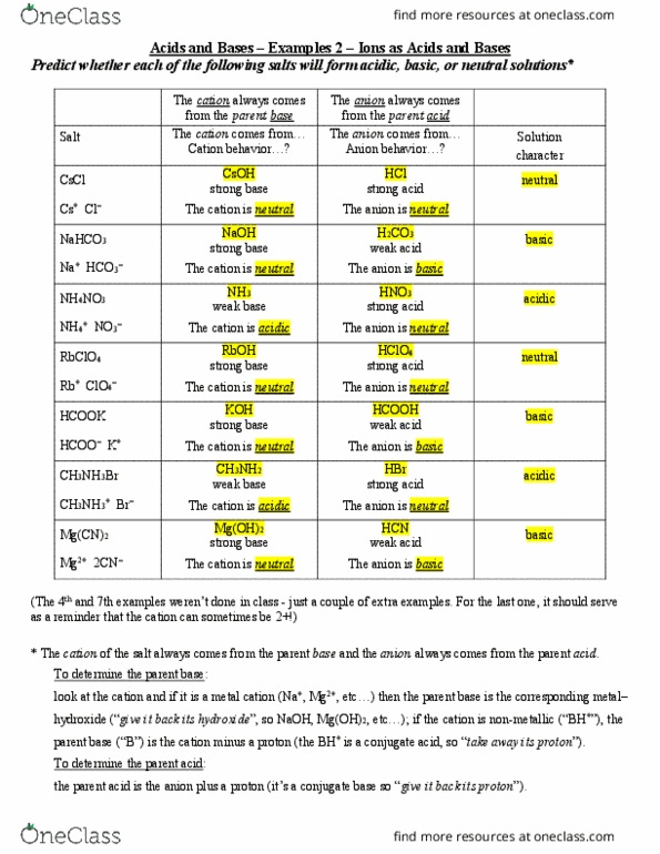 CHE 1302 Lecture Notes - Lecture 12: Equilibrium Constant, Hydrofluoric Acid, Rice Chart thumbnail