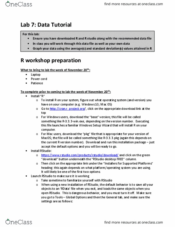 BIOL 116 Lecture Notes - Lecture 4: Microsoft Powerpoint, Rstudio, Power Cord thumbnail