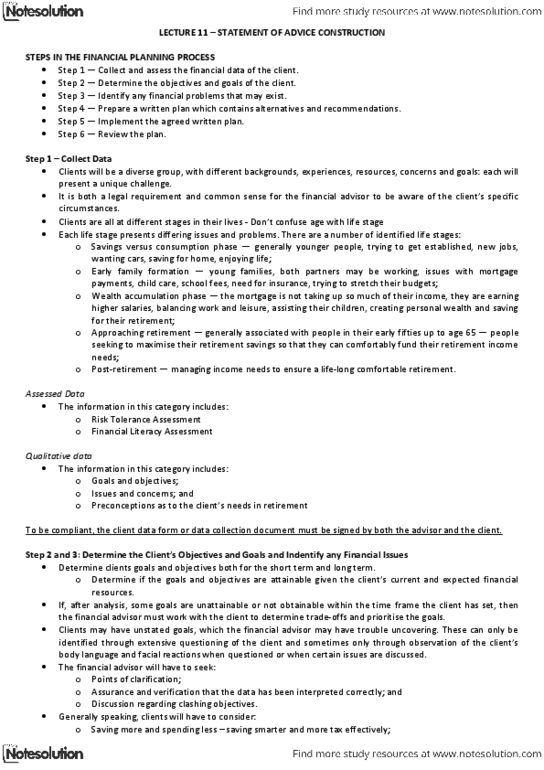 AYB250 Lecture Notes - Lecture 11: Tax Advisor, Cash Flow, Risk-Seeking thumbnail