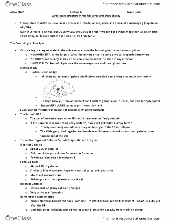 Astronomy 2022A/B Lecture Notes - Lecture 6: Cosmological Constant, Anisotropy, Cosmic Microwave Background thumbnail