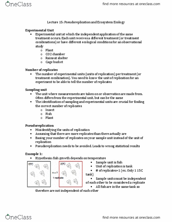 ENVS 3010 Lecture Notes - Lecture 15: Meta-Analysis, Statistical Power, Ecosystem Services thumbnail