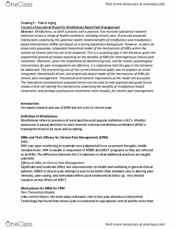 KINE 4370 Chapter Notes - Chapter 9: Neurology, Operational Definition, Prefrontal Cortex thumbnail