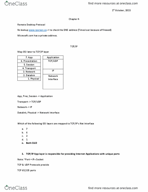 ITM 301 Lecture Notes - Lecture 4: Connectionless Communication, Telnet, Post Office Protocol thumbnail
