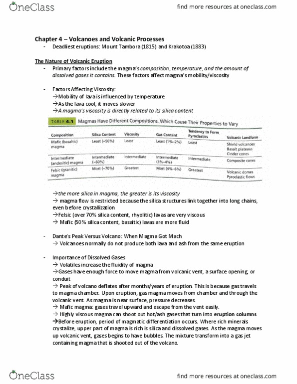 EARTH121 Lecture Notes - Lecture 4: Scoria, Tuff, Lahar thumbnail