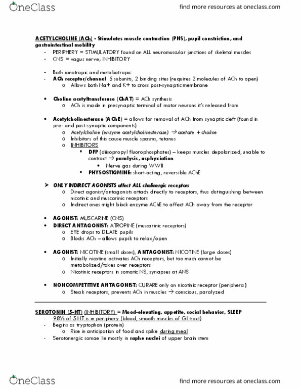 PSY 315 Lecture Notes - Lecture 7: Nmda Receptor Antagonist, Ketamine, Diazepam thumbnail