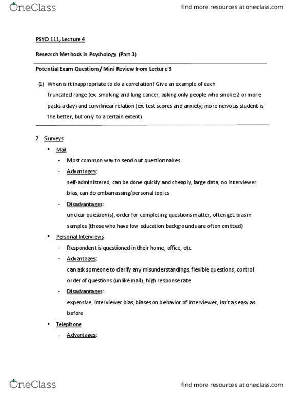 PSYO 111 Lecture Notes - Lecture 4: Control Order thumbnail