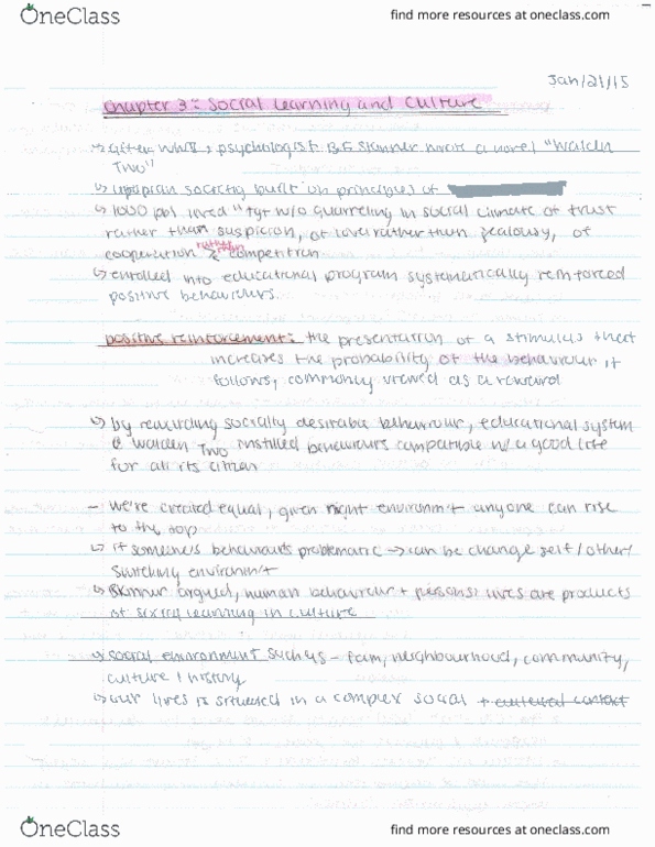 PSYB30H3 Chapter Notes - Chapter 3: Tcts, Strn thumbnail