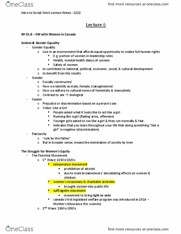 Social Work 1022A/B Chapter Notes - Chapter 8: Support Group, Truancy, Crisis Intervention thumbnail