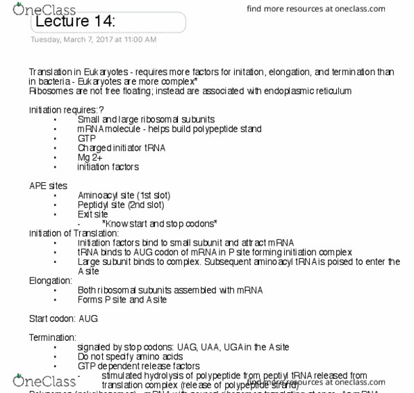 GENE 320 Lecture Notes - Lecture 14: Joshua Lederberg, Petri Dish, Bacteriophage thumbnail