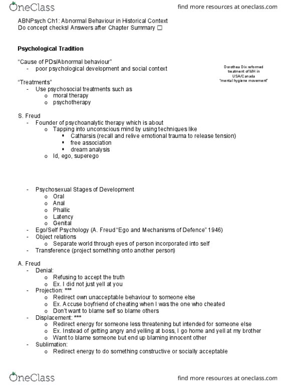 PSYC*3140 Lecture Notes - Lecture 1: Operant Conditioning, Gestalt Therapy, Fritz Perls thumbnail