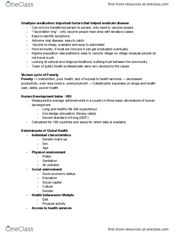 HSCI 160 Lecture Notes - Lecture 3: Maternal Death, Child Mortality, Herd Immunity thumbnail