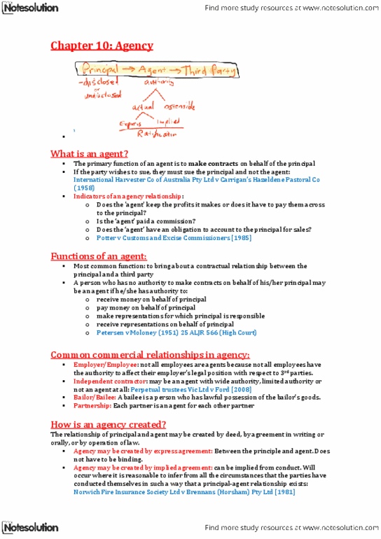 BTC1110 Chapter Notes -Collen, Ateliers De Constructions Electriques De Charleroi, Apparent Authority thumbnail