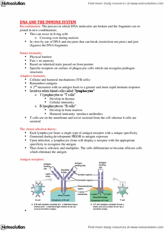 BMS1062 Chapter Notes -Homologous Recombination, Plasmodium, Glycoprotein thumbnail