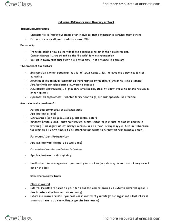 ADM 2736 Lecture Notes - Lecture 3: Job Performance, State Agency For National Security, Call Centre thumbnail