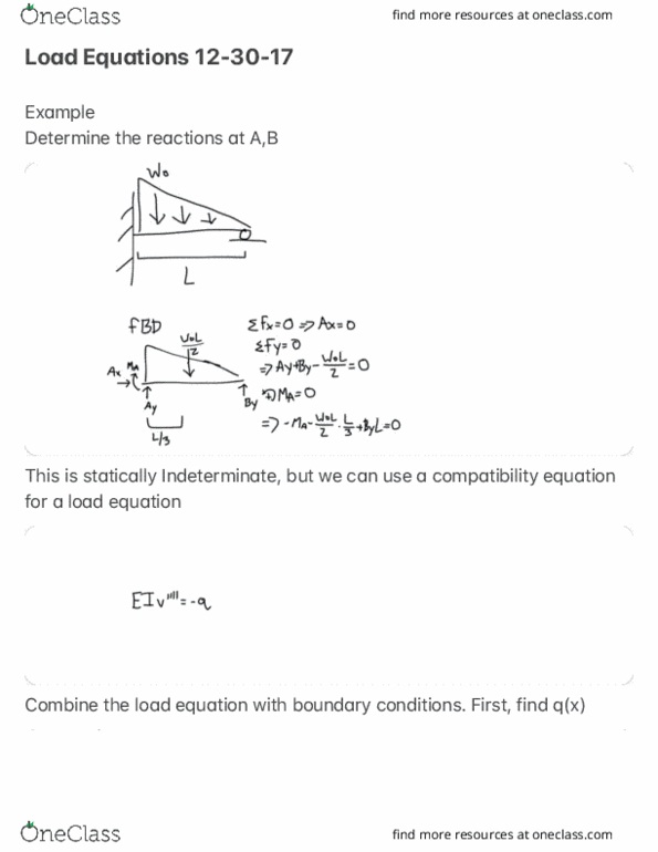 AEM 3031 Lecture 1: Load Equations 12-30-17 thumbnail