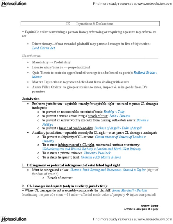 JSB171 Lecture Notes - Lecture 1: Oral Contract, Rescission, Bone Tumor thumbnail