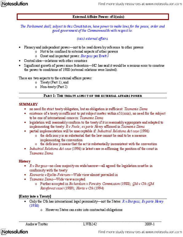 JSB171 Lecture Notes - Lecture 1: Navigation Authority, Control Order, John Toohey (Judge) thumbnail