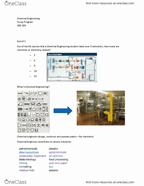 CEN 100 Lecture Notes - Lecture 22: Apotex, Chemical Engineering thumbnail