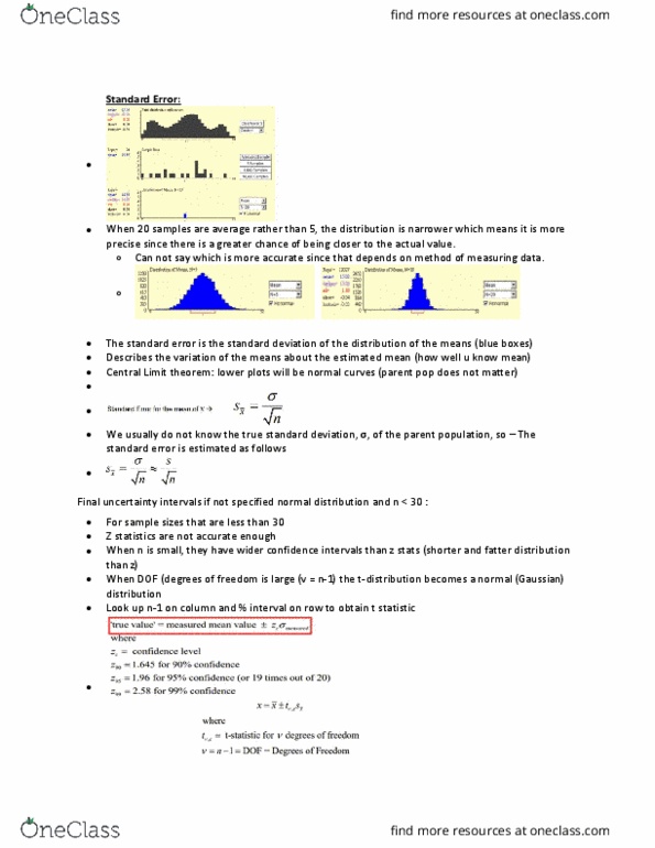 ECOR 1010 Lecture Notes - Lecture 13: Standard Deviation thumbnail