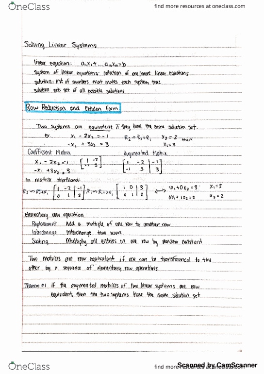 MATH 415 Lecture 1: Solving Linear Equations thumbnail