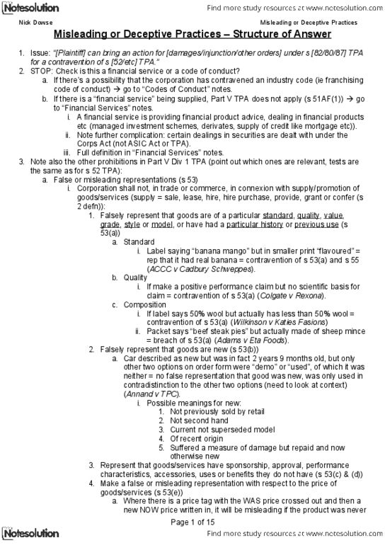 JSB171 Lecture Notes - Lecture 1: Asthma, Chevron Island, Demutualization thumbnail