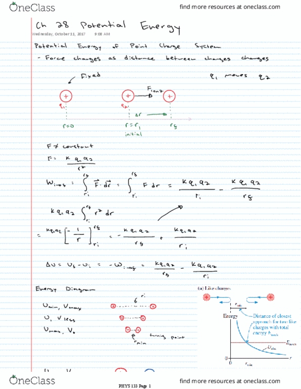 PHYS 133 Lecture 10: Lecture 10 Notes thumbnail