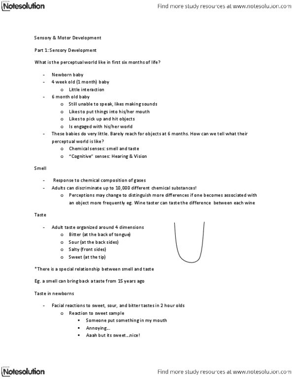 PSYCH211 Lecture Notes - Lecture 3: Visual Acuity, Fetus thumbnail