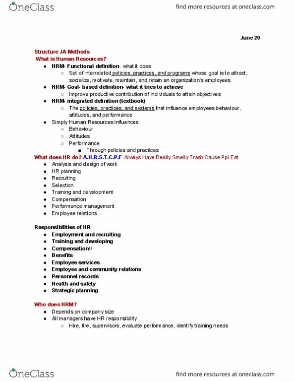 COMMERCE 2BC3 Lecture Notes - Lecture 1: Ethical Dilemma, Outsourcing, Social Skills thumbnail