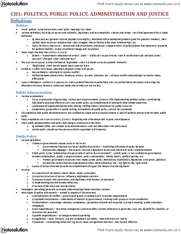 POL 151 Lecture Notes - Clarity Act, Affirmative Action, Distinct Society thumbnail