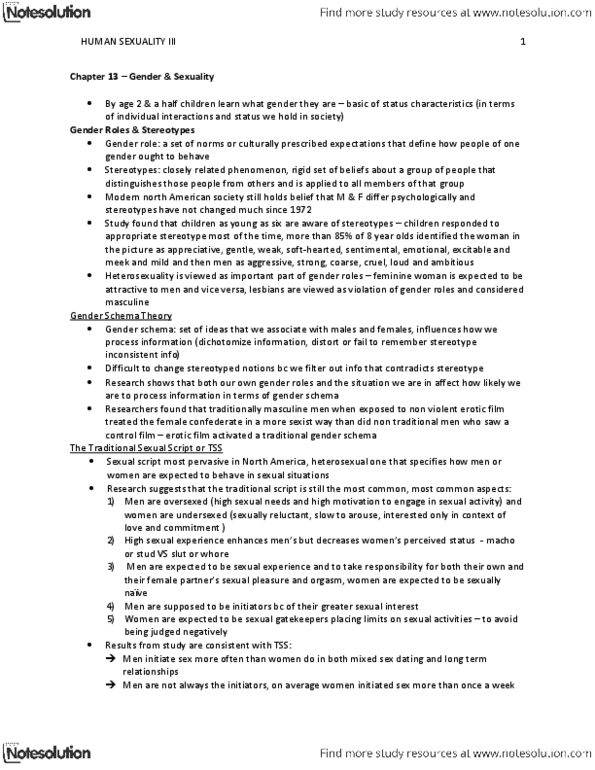 Psychology 2075 Chapter Notes - Chapter 13: Psychological Evaluation, Fetus, Hysterectomy thumbnail