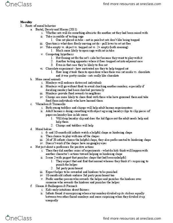 PSYC2241 Lecture Notes - Lecture 19: Social Rejection, Dan Ariely, Ingroups And Outgroups thumbnail