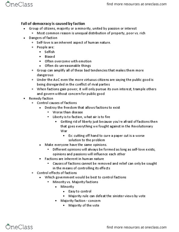 PSCI 3310 Lecture 15: Fall of democracy is caused by faction thumbnail