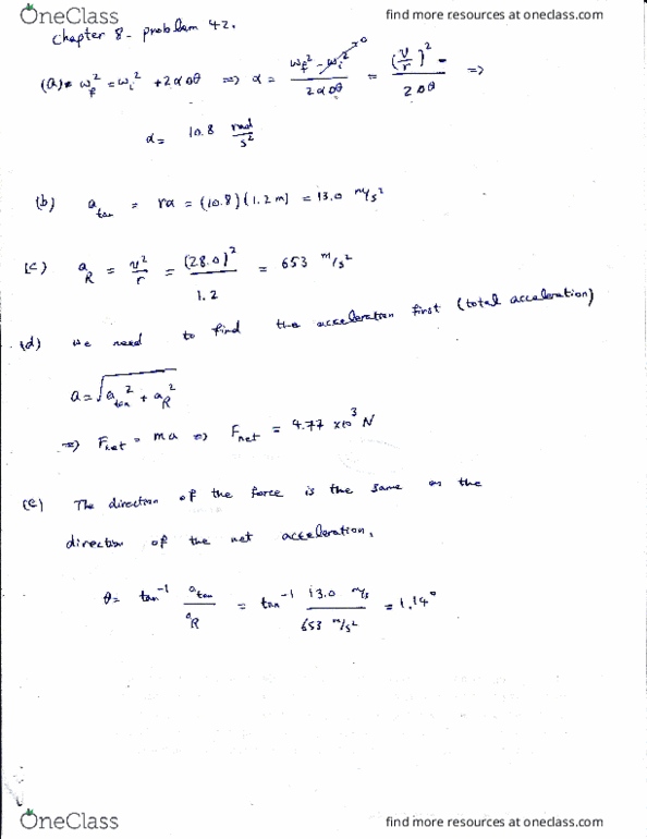 PHYS 101 Lecture 8: Written Assignment 8 - Solution thumbnail
