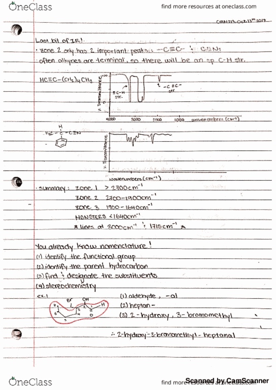 CHEM 213 Lecture 15: (10-13-17) Last Bit of IR and Nomenclature thumbnail