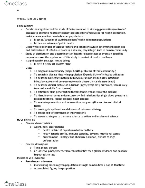 PUB HLT 150 Lecture Notes - Lecture 2: Odometer, Health Promotion, Capillariasis thumbnail