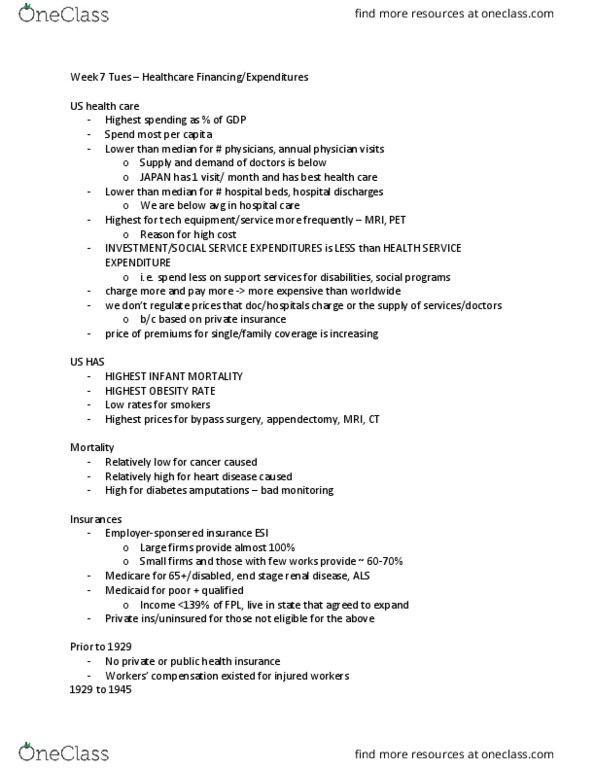 PUB HLT 150 Lecture Notes - Lecture 14: Appendectomy, Aetna, Medicare Advantage thumbnail