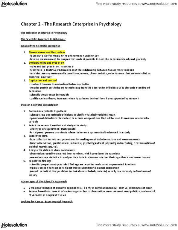 PSY100Y5 Chapter Notes - Chapter 2: Statistical Inference, Canadian Psychological Association, Sampling Bias thumbnail