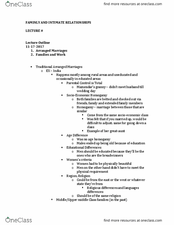 SOCIOL 62 Lecture Notes - Lecture 17: Socioeconomic Status, Impression Management thumbnail