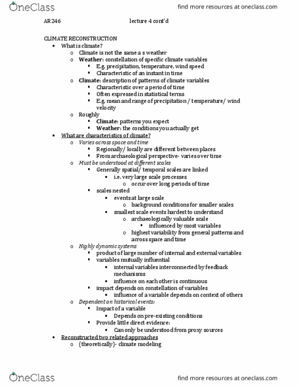 AR246 Lecture Notes - Lecture 4: Photosphere, Hydrosphere, Cryosphere thumbnail