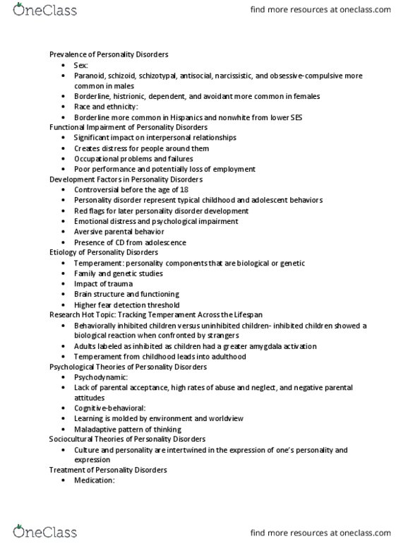 PSY 212 Lecture Notes - Lecture 2: Dialectical Behavior Therapy, Intellectual Disability, Atypical Antipsychotic thumbnail