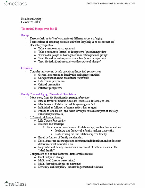 Sociology 2202 Lecture Notes - Lecture 4: Sociological Perspectives, Intersectionality, Social Relation thumbnail