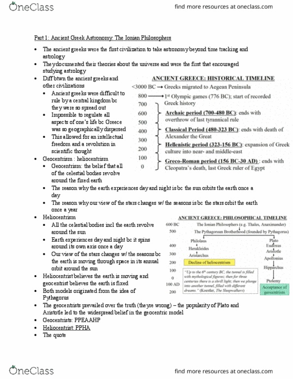 NATS 1745 Lecture Notes - Lecture 4: Sun Cross, Pythagoras, Intellectual Freedom thumbnail