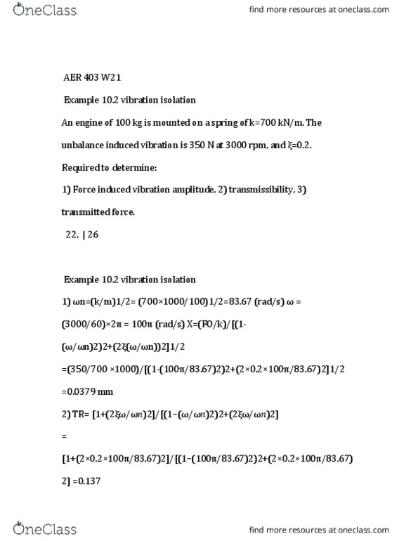 AER 403 Lecture Notes - Lecture 21: Vibration Isolation, Accelerometer, Hertz thumbnail