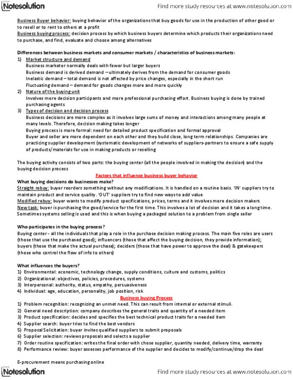 MGMA01H3 Chapter Notes - Chapter 7: E-Procurement, Market Structure thumbnail