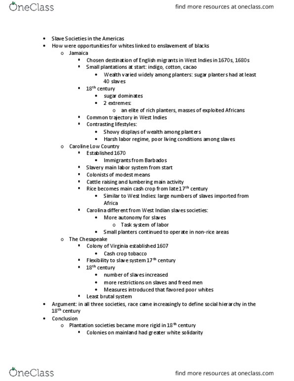 HIST1087 Lecture Notes - Lecture 15: Cash Crop thumbnail